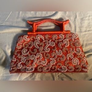 Orange vintage purse